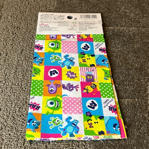 Disney Monsters Inc Cloth Fabric Square Sewing Crafts Japan Exclusive Official - Picture 2 of 6